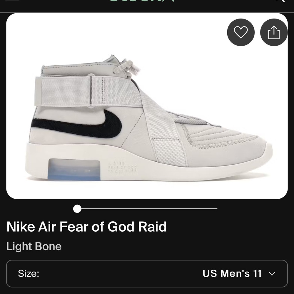 Fear of God Light Bone Sneakers
